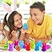 Cherislpy 24 Pcs PreFilled Easter Eggs with Plush Bunny Toys Animals Keychain Decoration Stuffed Toy Great for Kids Boys Girls Toddler Easter Basket Stuffers Egg Fillers