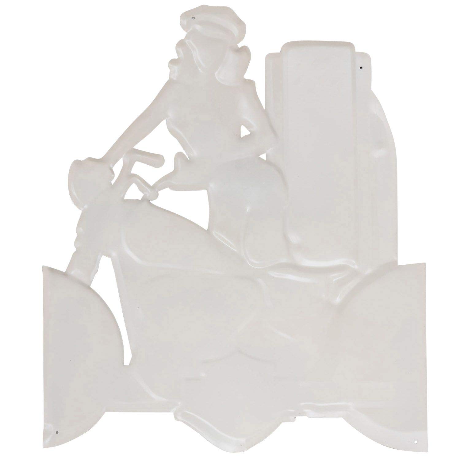 aubaho Muestra Lata Placa Cartel cochera Moto Pin-up gasolinera 70cm Estilo Antiguo
