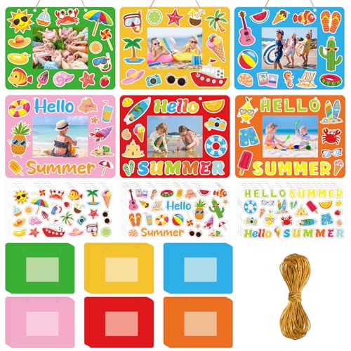 Sereliy 24 Packs Summer Picture Frame Craft Kits Beach...