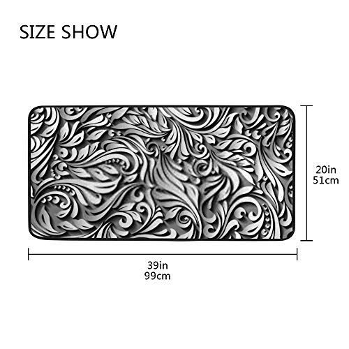 Tapis de cuisine antidérapant lavable en machine imperméable 39x20 - 5