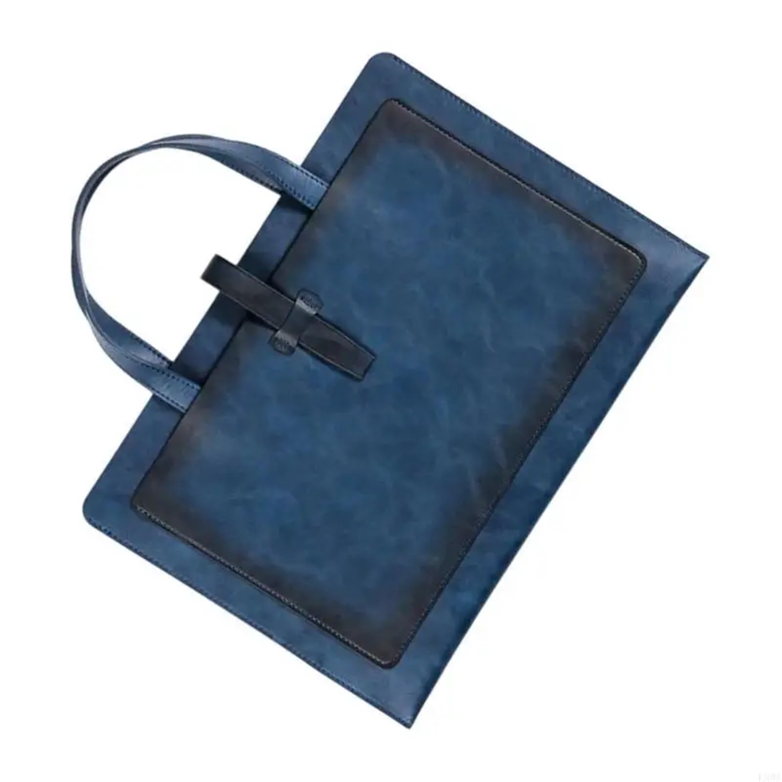 Ledermappe, Handheld-Dateiordner, Leder-Dokumentenaufbewahrung, Brieftasche, Laptop-Hülle, Computertasche(Dark Blue01)