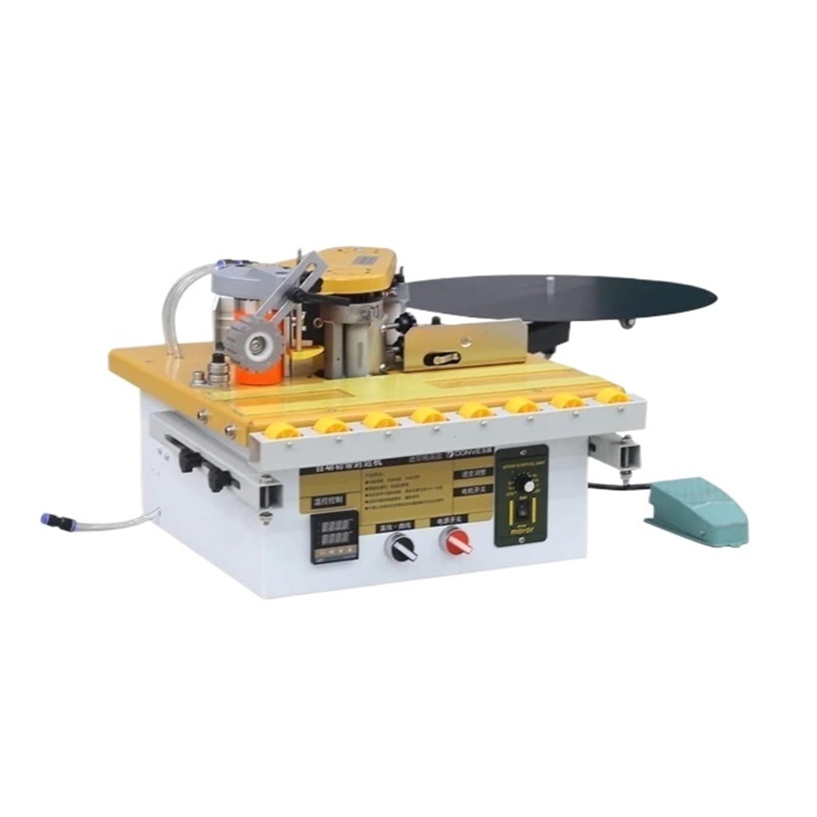 Portable Double Side Gluing Woodworking Banding Machine Edge Bander for Wood Based Panels Machinery Speed and Efficiency Improvement(Package5)