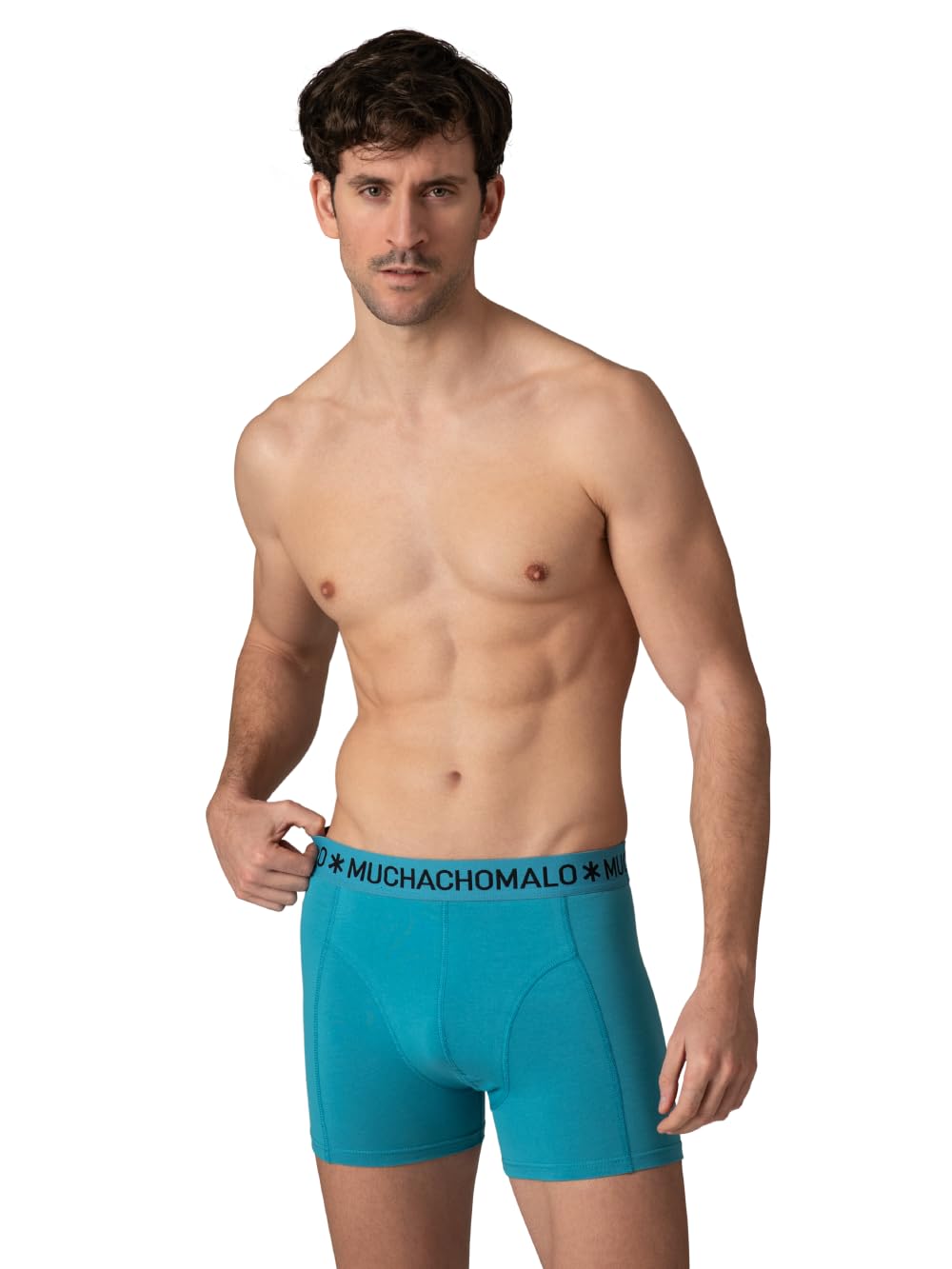 Muchachomalo Boxer da uomo in cotone intimo da uomo multipack da 3 pezzi boxer stampati taglio classico con elastico in vita
