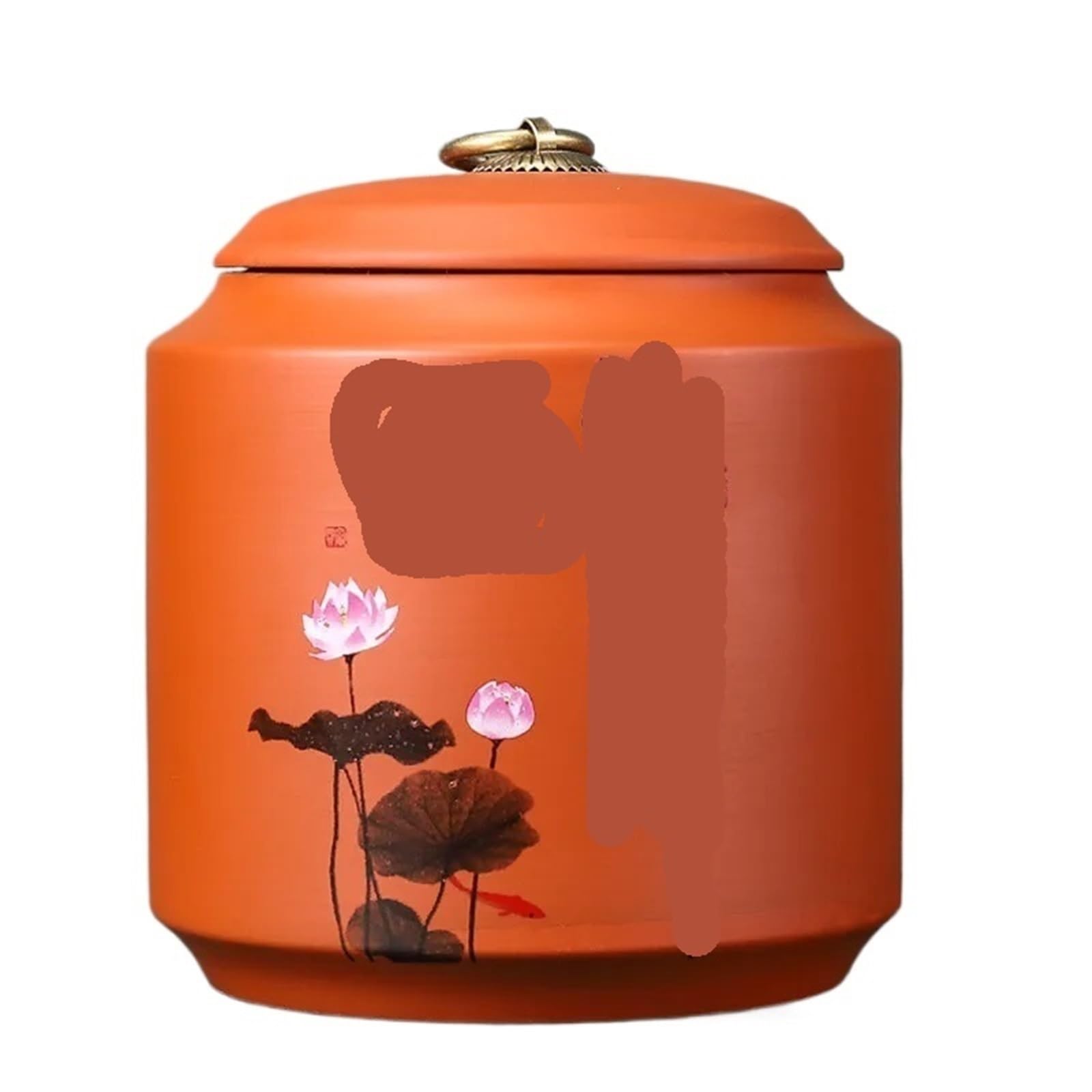 AYWTIUN tea storage jars Purple Clay Tea Caddy Nut Coffee Jars Spice Airtight Container Home Storage Cans Kitchen Accessories(C4)