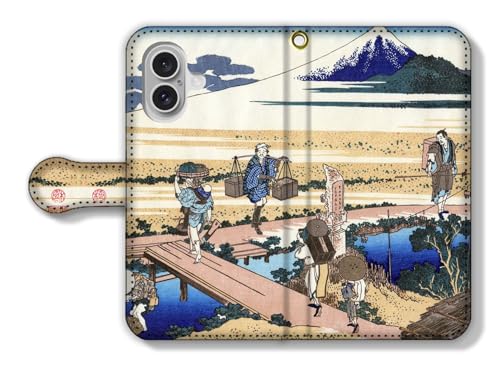 手帳型 iPhone17互換 スマホケース 【世界の名画】 葛飾北斎 ☆浮世絵☆ 富嶽三十六景 富士山 山 冨嶽 アート 絵画 芸術 日本 和 和風 (相州仲原)