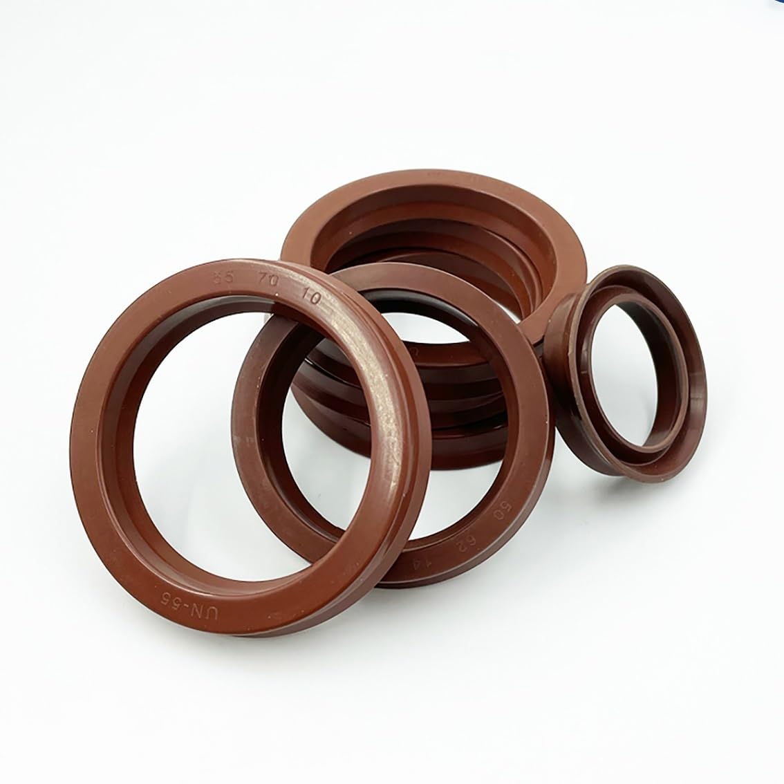 2 Pz Marrone FKM Quadro Paraolio TC Fluoro Gomma Guarnizione Anelli Copertura Doppio Labbro Con Molla Per Cuscinetto ID * OD * THK 13/14/15MM - Foto 9