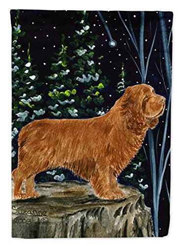 Drapeau Sussex Spaniel en toile de maison grand format décoration extérieure multicolor - 2