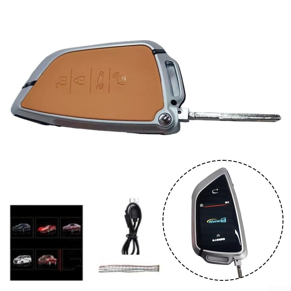 Mando a distancia LCD de aleación para llave de coche con 750 mAh, pantalla táctil de arranque