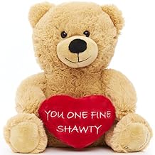 Hollabears 10" You One Fine Shawty Plush Valentines Day Teddy Bear Funny Cute