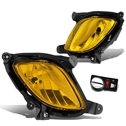 DNA Motoring FLZTL130AM Pair Fog Lights w/Switch [For 10-12 Genesis Coupe]