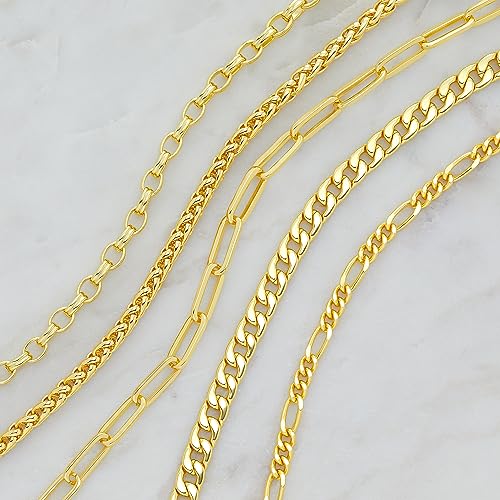 Amazon Essentials 7mm Plated Flat Curb Chain for Men or Women4