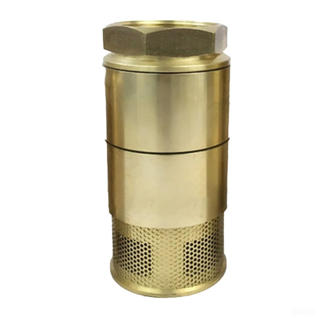 Válvula de base de cobre doble antirretorno para depósito de aceite, válvula antirretorno de cobre con filtro filtro válvula inferior para dispensador de combustible y depósitos de aceite, válvula de