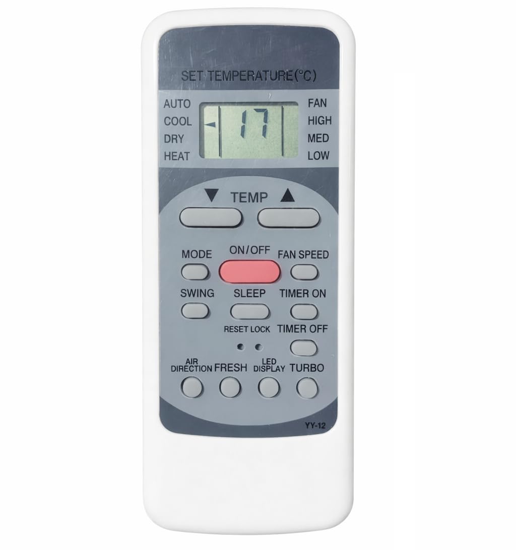 AC Remote Compatible for Universal Croma 1Ton/2Ton AC Remote No 12, White (Exactly Same Remote Will Only Work)-picture-17