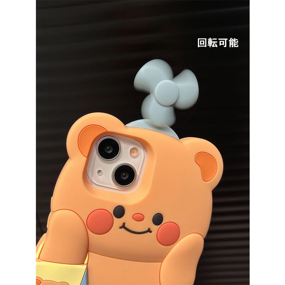 Amazon.co.jp: バターベア スマホケース butterbear 回転可能な青い