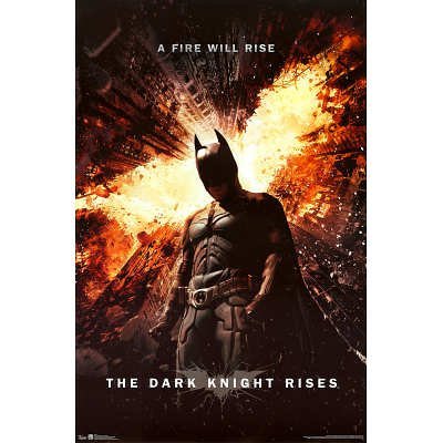 Posterstoponline Batman: The Dark Knight Rises - Movie Poster (Regular Style/A Fire Will Rise) (Size: 24 x 36)