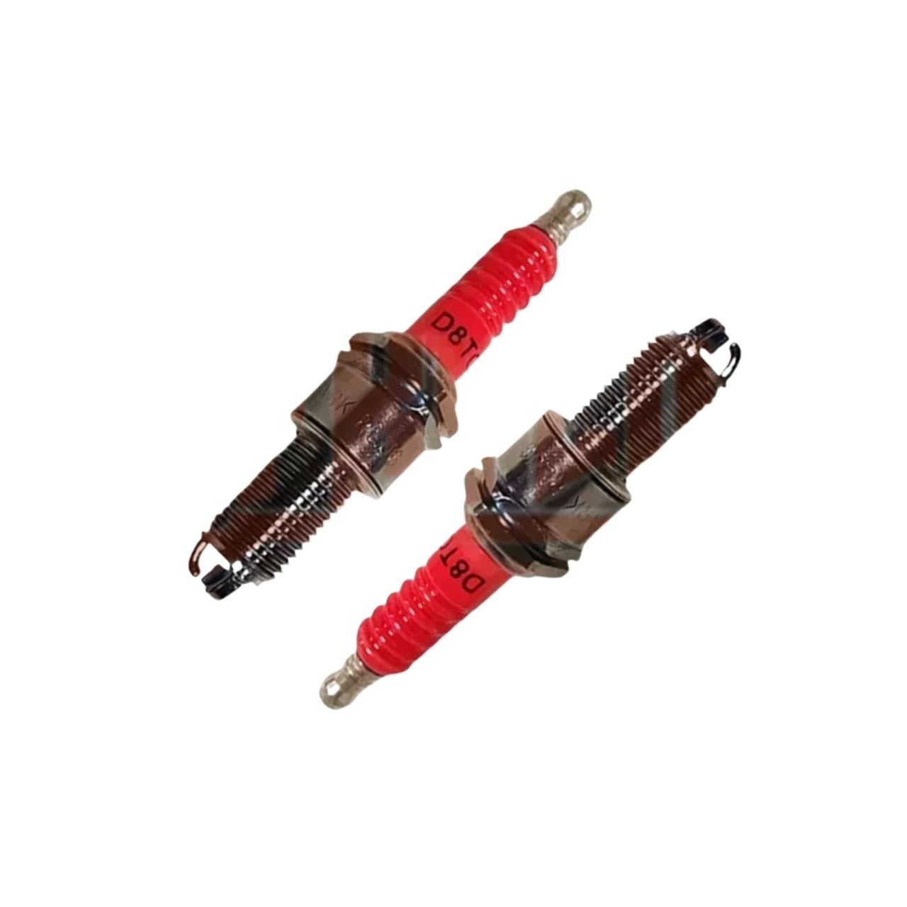 Candela For Moto Super D8TC 3 Elettrodi 1/2/3/4 Pezzi | Candela moto 125cc D8TJC for DR8EA D8EA DR8EIX DPR8EA-9 DPR8EIX-9 IX24 X24ESR-U HG22(2 PCS)