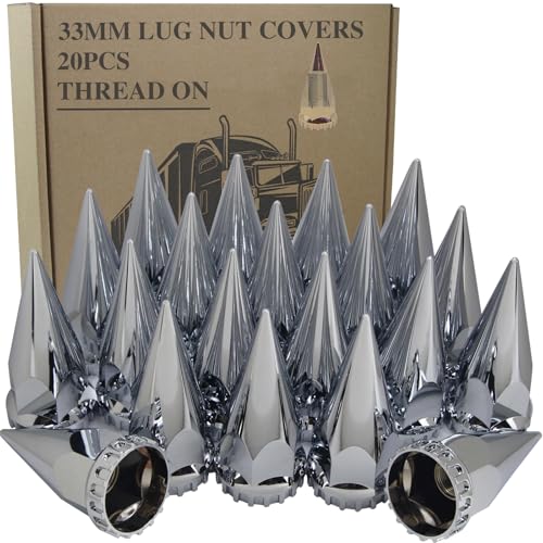 iBroPrat 20pcs 33mm x 4 3/4" Thread On Spike Lug