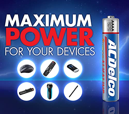 Acdelco 10-Count Aaaa Batteries, Maximum Power Super Alkaline Battery, Use For Glucose Meters And Blood Monitors, 5-Year Shelf Life #TOP2