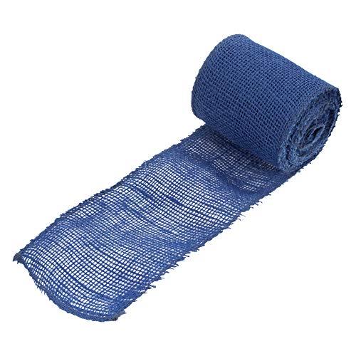 JubileeYarn Jute Ribbon - 5.5" x 10 Yards - Ocean Blue - 1 Roll