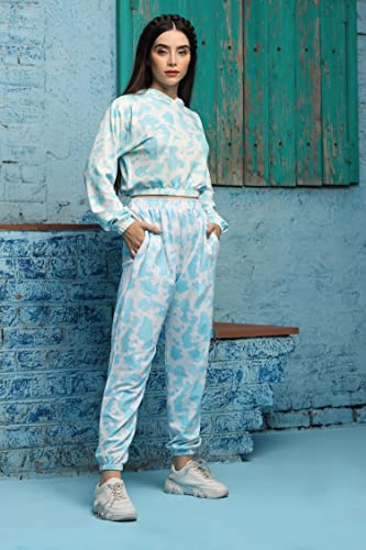 Image of GRECIILOOKS Co Ord Set for Women | Co Ord Set for Women Stylish |Printed Lycra Co Ord Set for Women | Travel Co Ord Set for Women | Full Sleeve