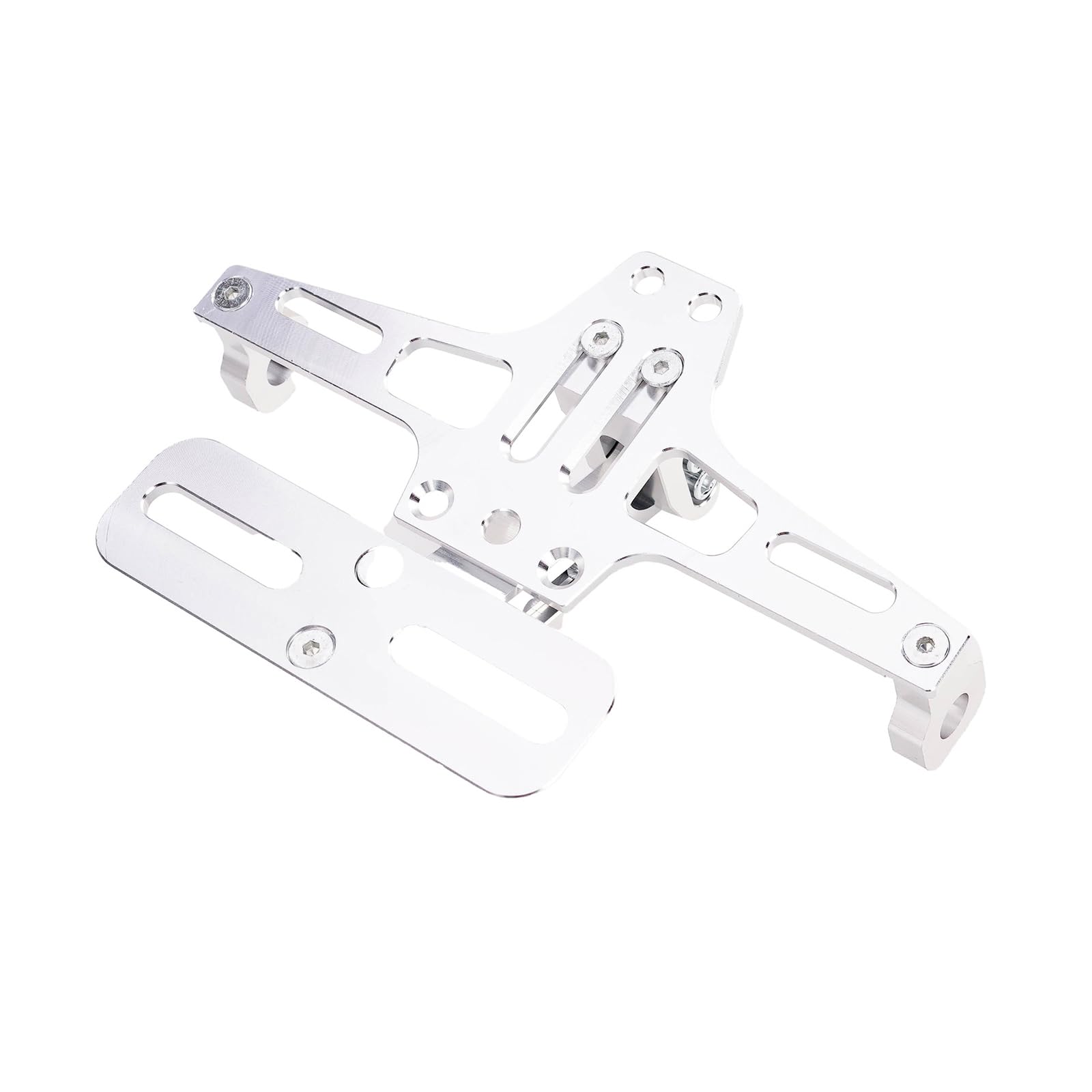 MYRFCSA Motorcycle License Plate Bracket, for Piaggio NRG 50 2023 Adjustable Holder Motorcycle Centre Mount License Plate Bracket,I