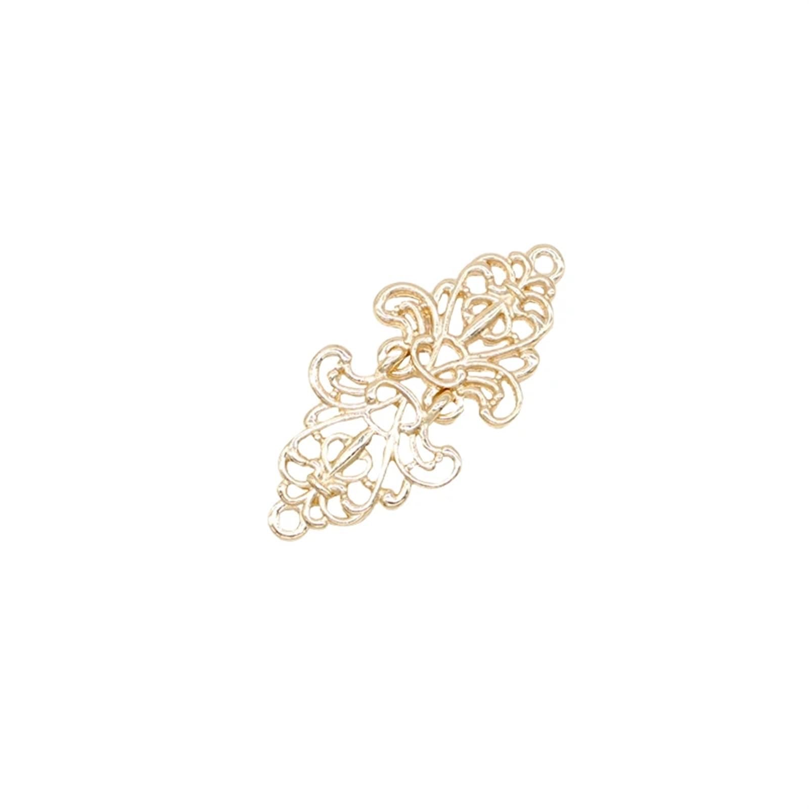 Post Box 3pcs Elegant Gold Color Duck Clips Flexible Hollow Flower Pin Brooch Shawl Shirt Sweater Cardigan Collar Clip Buckles Clothes Decor(C)