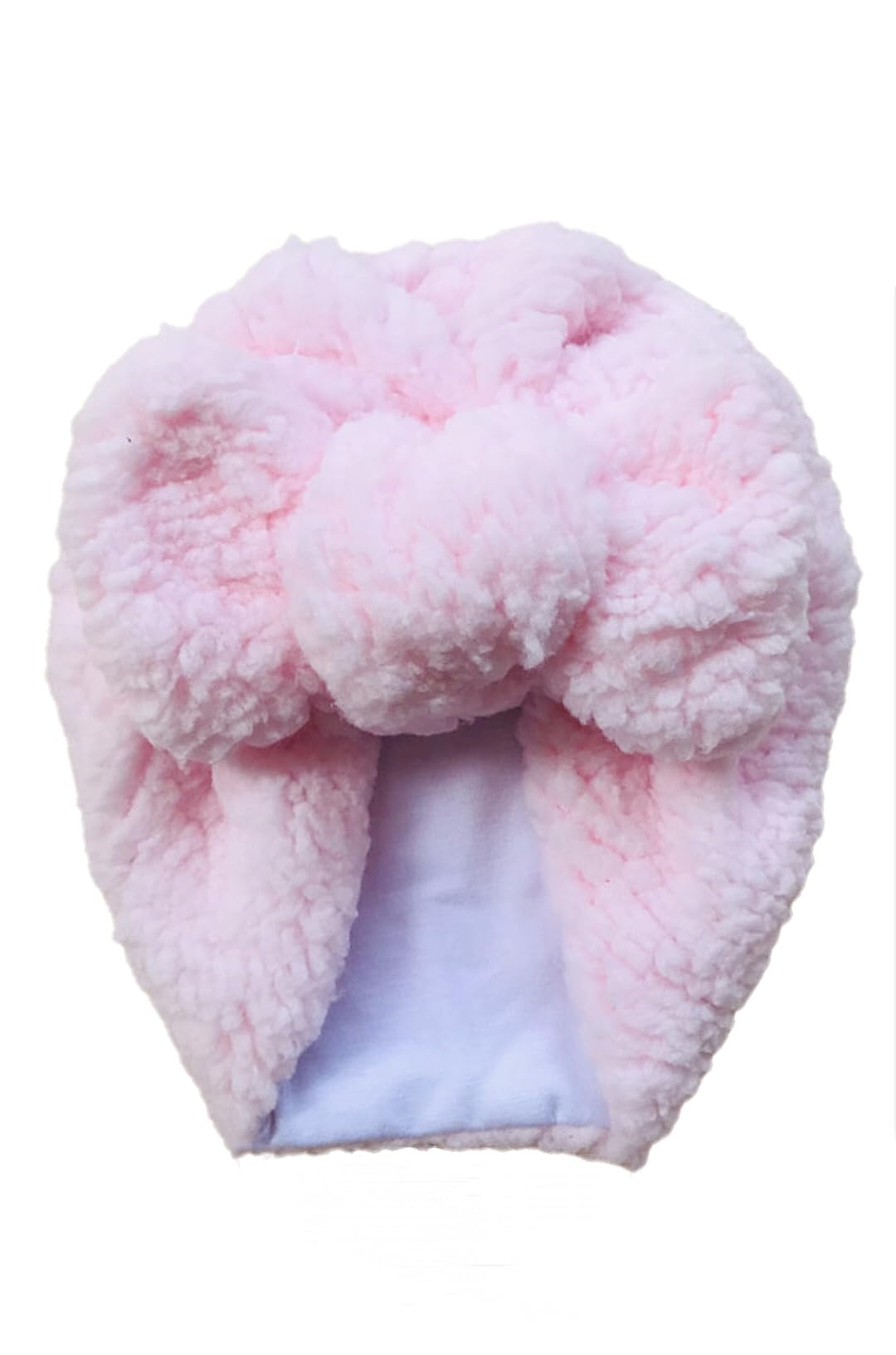 Baby Beanie Girls Light Pink Bow Infants Kids Toddlers Girls Fall Winter Warm Thick Lambswool Soft