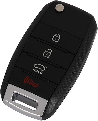 Miniatura 8 de OCPTY 1 X Control remoto de entrada de llave abatible sin cortar llavero transmisor reemplazo para Kia para Rio 14 15 16 17 TQ8-RKE-3F05 TQ8RKE-3F05