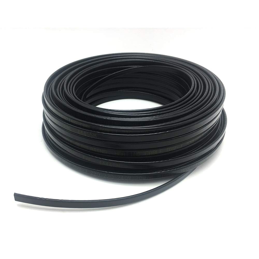 Genérico X-BAOFU 50m 8mm Ancho Tubería De Agua Congelación Protección 20W / M Autor Regulación del Cable De Calefacción Snow Fusión De Cálido