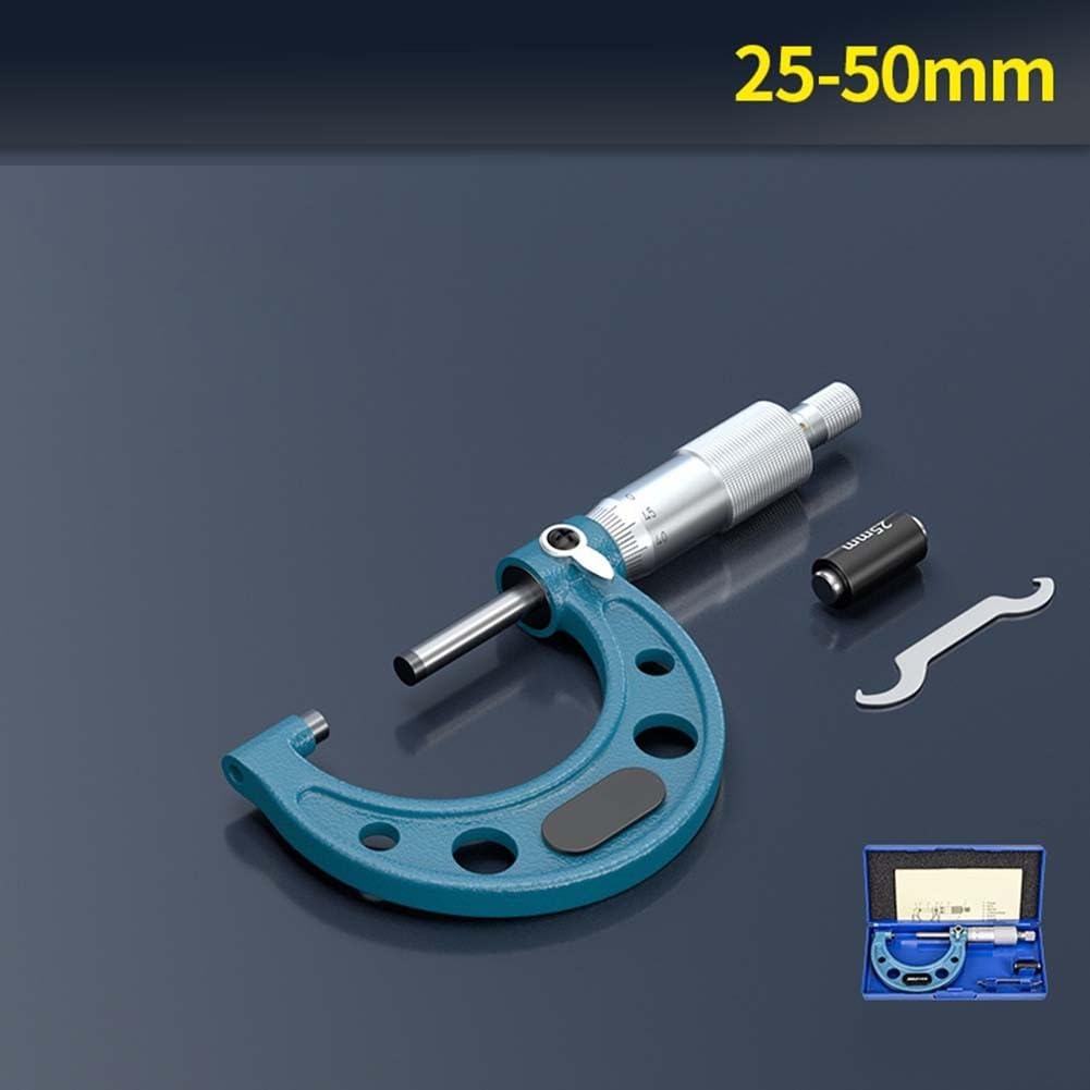 Lot de micromètres extérieurs en métal de précision 0-100 mm (25-50 mm)