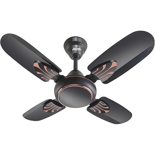 Aparna Mist 600 mm (24 inch) High-Speed Ceiling Fan (Smoke Brown)
