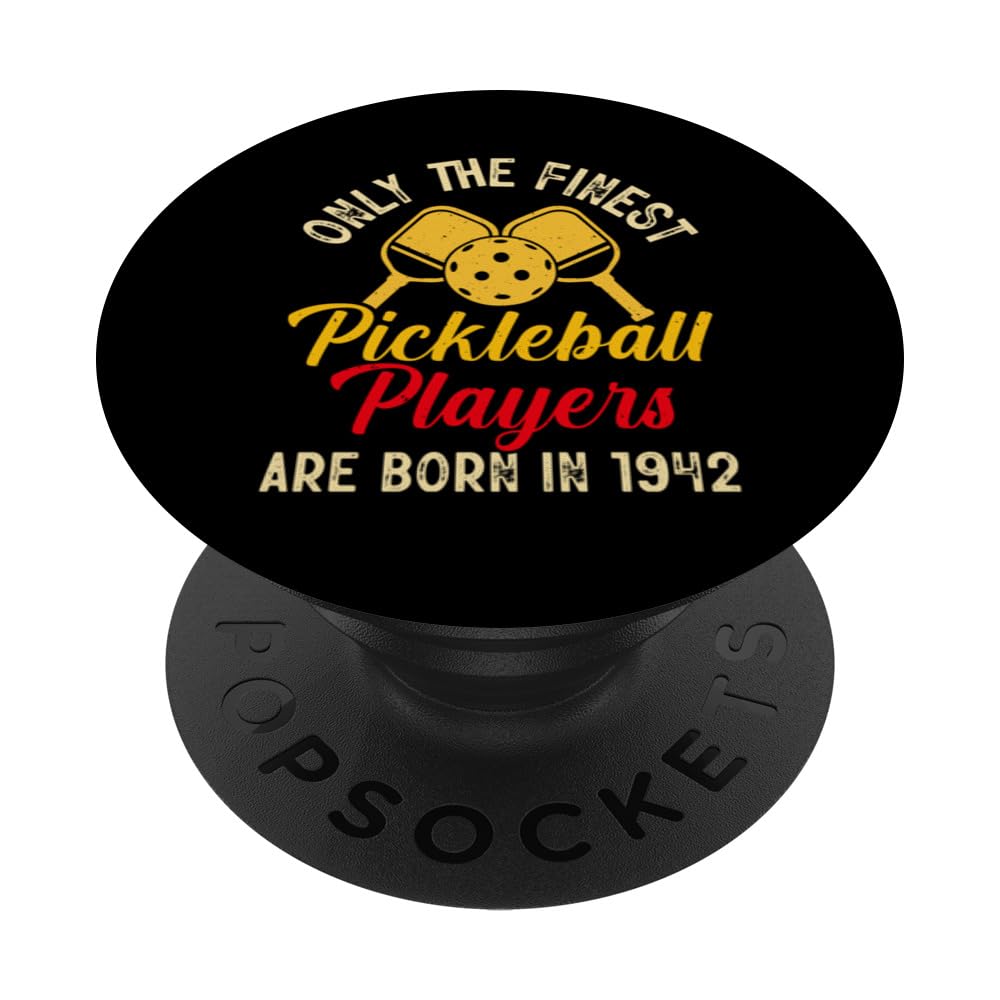 Only Finest Pickleball Pickleball Court The Tournament PopSockets Swappable PopGrip, Black