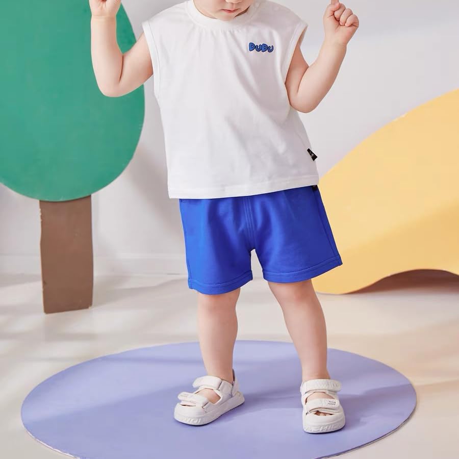 Vagefun Summer Toddler Boys Girls Shorts Kids Cotton Running Athletic Casual Shorts - Image 2