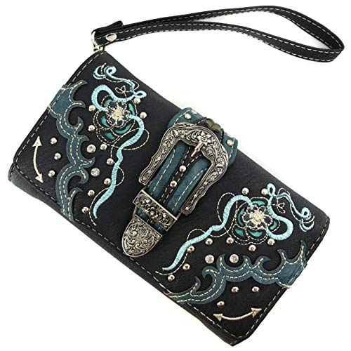 Bolso tote Western con hebilla floral para mujer miniatura 6