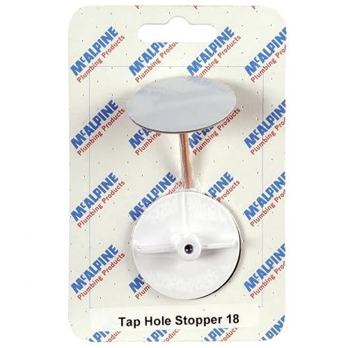 Mcalpine Card-18 Tap Hole Stopper - Tapstop-Ss40 5036484001610