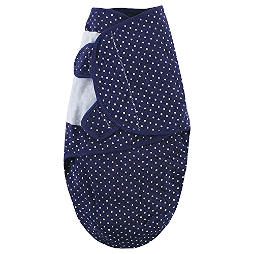 Image of Hudson Baby Unisex Baby Quilted Cotton Swaddle Wrap 3pk, Pink Navy Floral, 0-3 Months