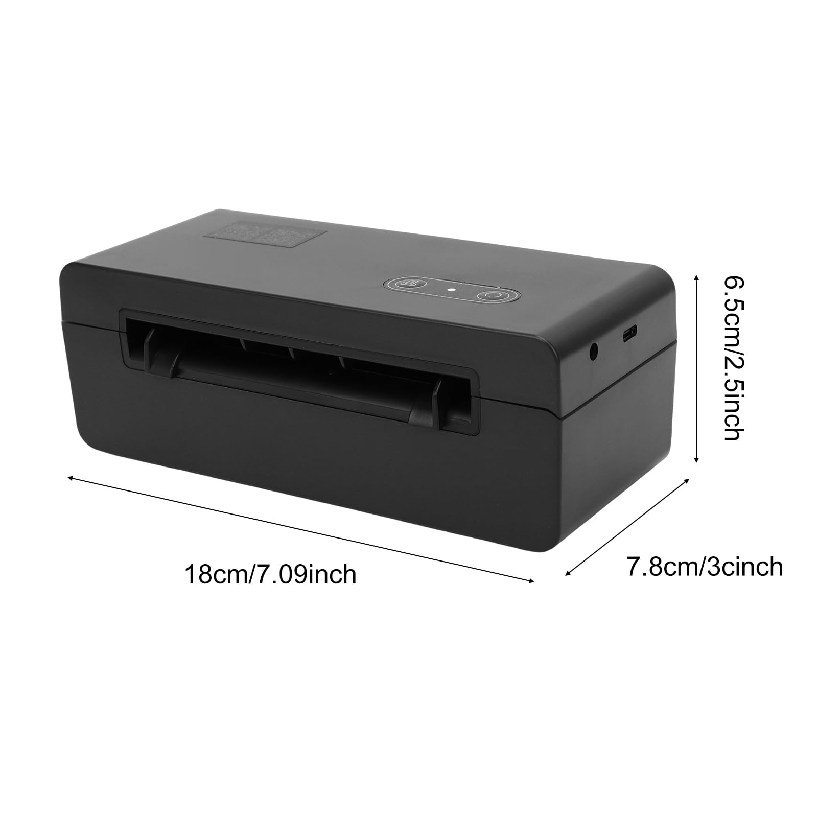 TARSHYRY Szybka Termiczna Drukarka Etykiet Łączność BT USB Przenośna Drukarka Etykiet Wysyłkowych Prędkość Druku 4 Cale S 40 110 Mm Obsługa Szerokości Papieru dla Magazynu Adres z Kodem (wtyczka UE)