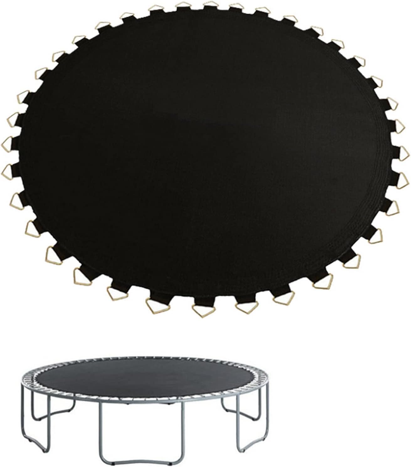 Trampoline Replacement Jump Pad, Outdoor Circular Rebound Pad, Trampoline Replacement Jump Pad Bounce(10ft- (56 Buckles))