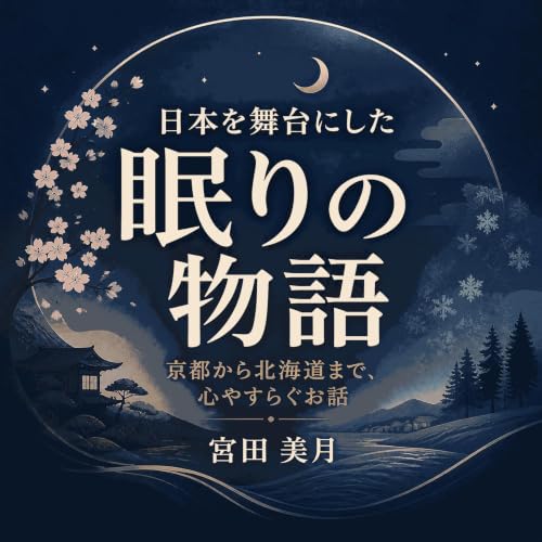 『日本を舞台にした眠りの物語：京都から北海道まで、心やすらぐお話』のカバーアート