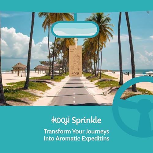 Image of KOOJI Sprinkle - Car & Home Perfumes - Ocean Breeze 30 ML | Premium Freshener - Aquatic Notes & Coastal Florals | Natural & Vegan Ingredients | Long-Lasting Aroma - Up to 60 Days