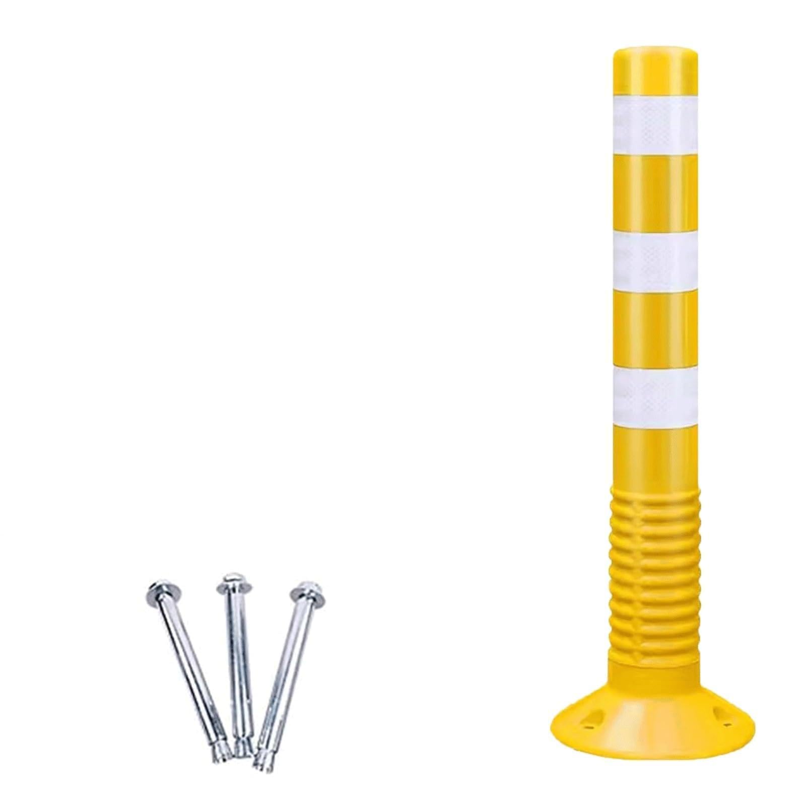 Générique Lot de 6 cônes de signalisation Jaunes réfléchissants de 76 cm (30 Pouces) pour la Construction, Le stationnement, la Gestion des foules et des Solutions durables de Gestion du trafic.