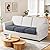 Ruaozz Couch Cushion Covers for Sectional Sofa Stretch Seat Cushion Covers Washable Sofa Slipcovers for L Shaped Soft Furniture Protector Pet Friendly (3 PC Seat or Back Cover, Grey)