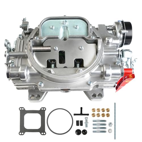 1906 Carburetor 4 Barrel Carb with Electric Choke Satin Finish Replacement For Edelbrock AVS2 650 CFM Carburetor Square Flange New Annular Flow Booster
