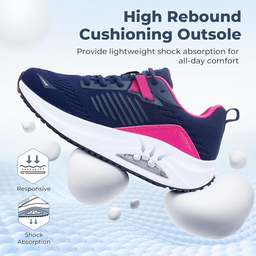 Image of Womens Arch Support Walking Shoes Plantar Fasciitis Orthotic Sneakers for Foot Pain Relief US Size 6-11