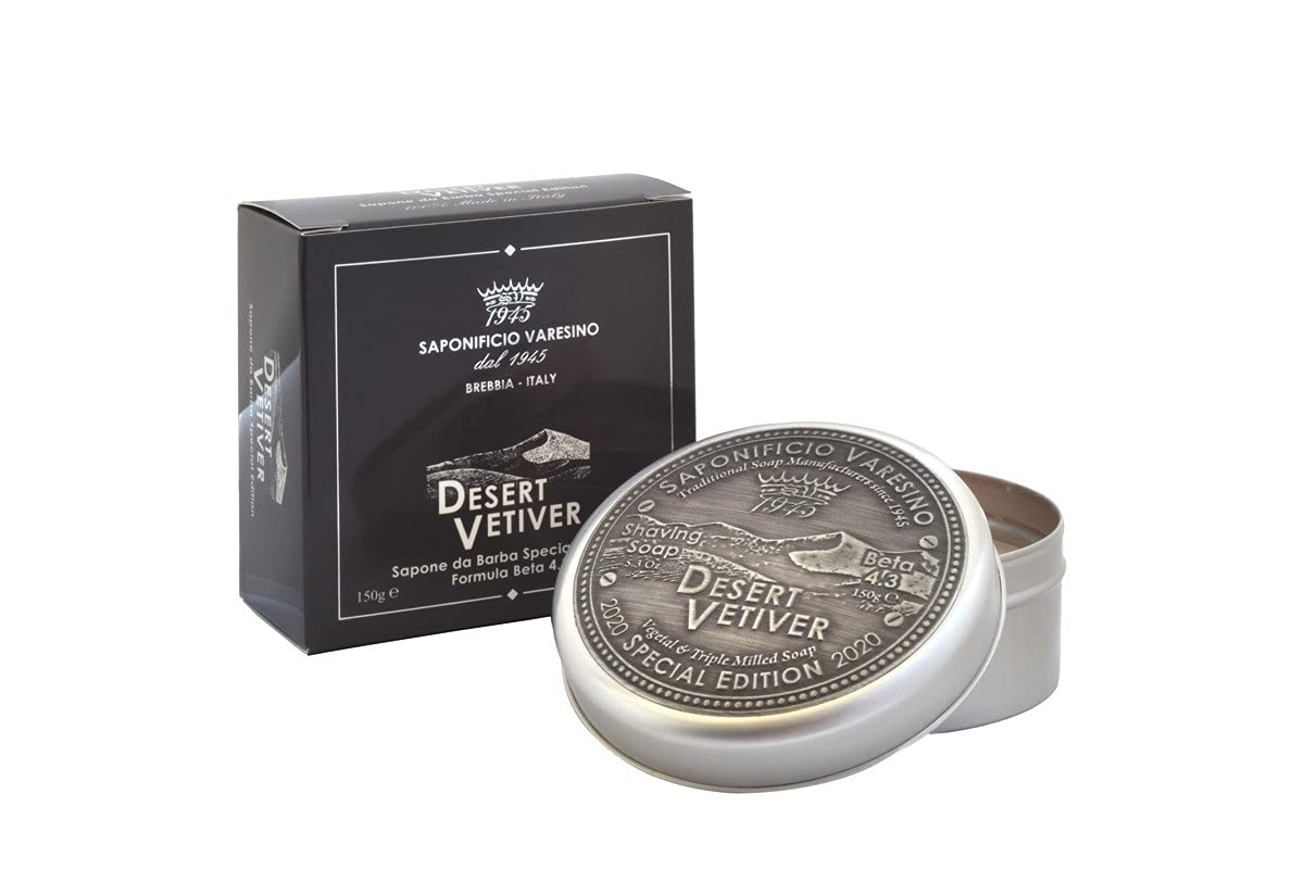 Saponificio Varesino Sapone per barba Desert Vetiver 150 g, unico, standard