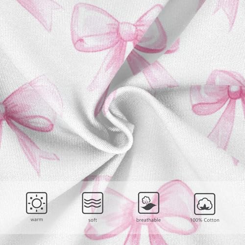 Wusikd Pink Bows Boys' Underwear Cotton White Color Boys Briefs Soft Toddler Underwear 2T3