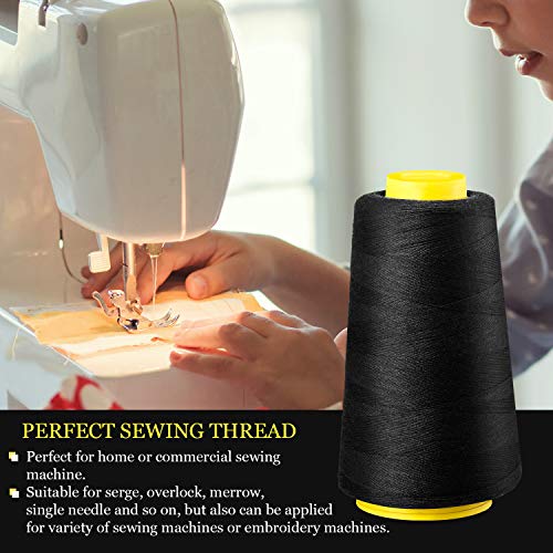 6 rollos hilo para overlock 3000 yardas BBTO miniatura 2