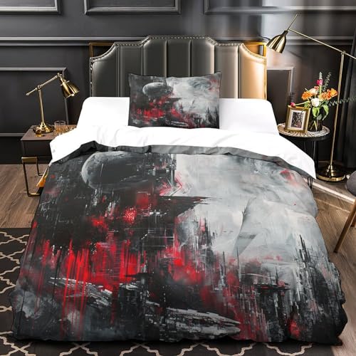 Housse de couette 3D impression pour lit enfant single 135x200cm idéal junior