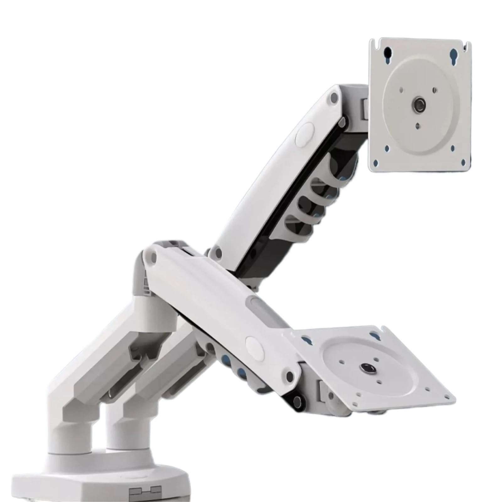 YLUPVT F160 Holder Full Motion Dual Arm Monitor Support 17-30 Inch Mount Bracket Load 2-9 Kgs Each(2024 White No USB)
