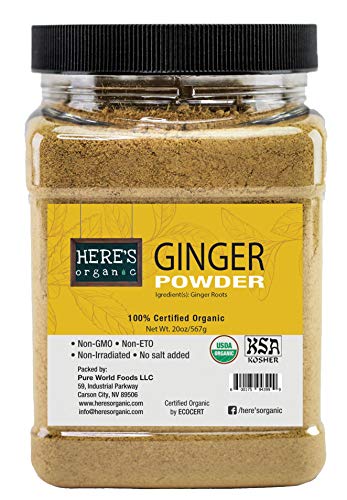 Here s Organic Ginger Powder -16oz